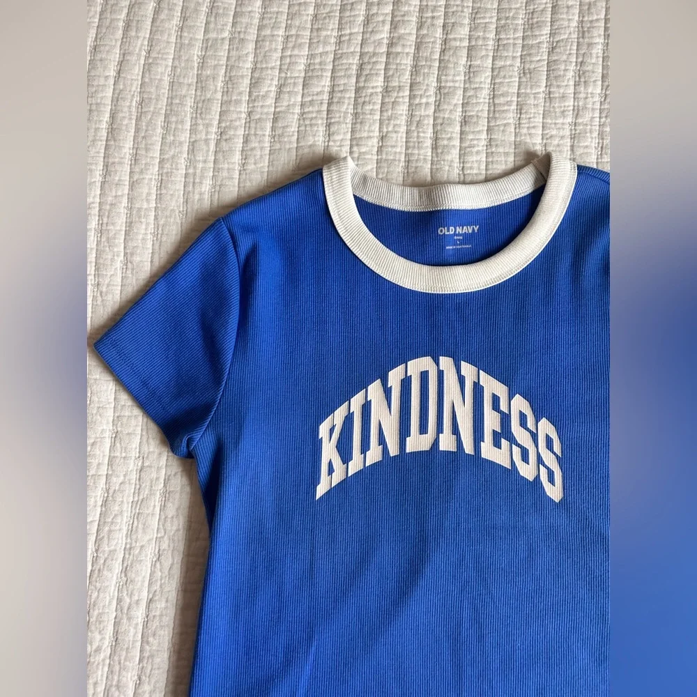 Old Navy Royal Blue Kindness Tee